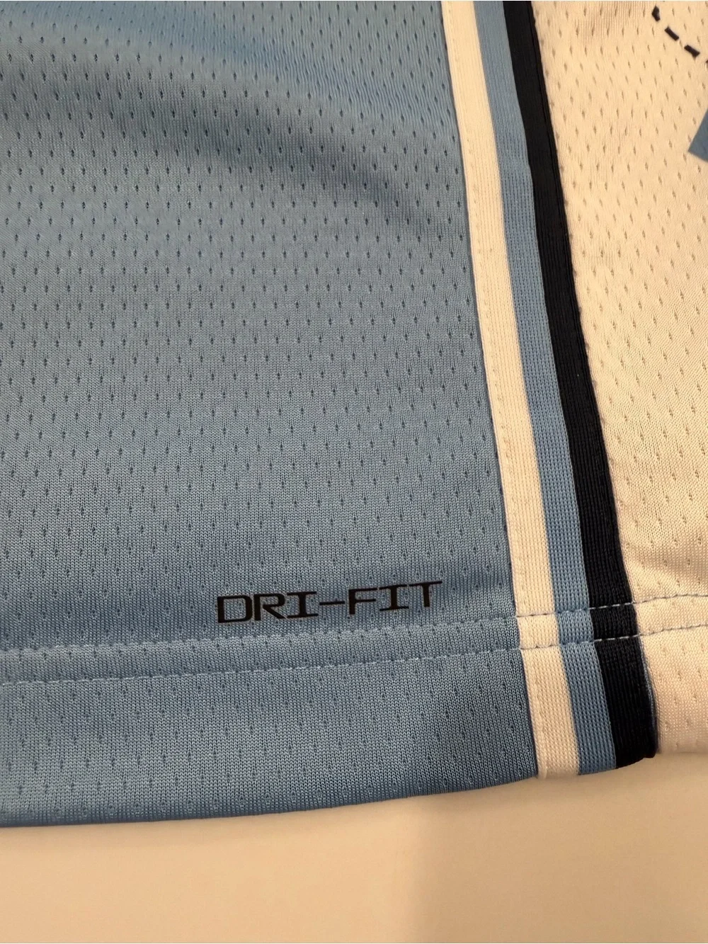 Jordan Nike Elite North Carolina Light Blue Limited Edition Jersey Tag Detail
